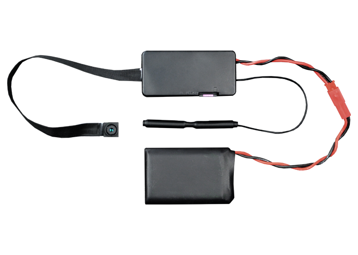 Hidden battery-powered camera